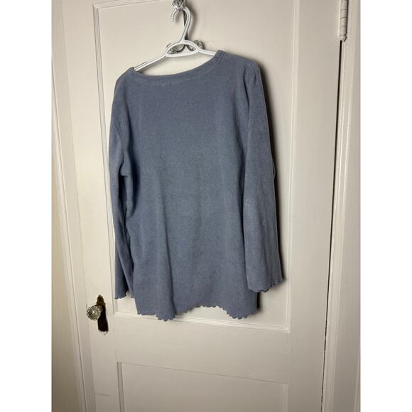 Vintage Outer Banks Granny Blue Fleece Embroidered Crewneck Sweatshirt Size XL - Picture 7 of 7